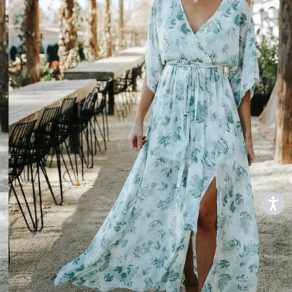 Baltic Born Sage Floral Dress